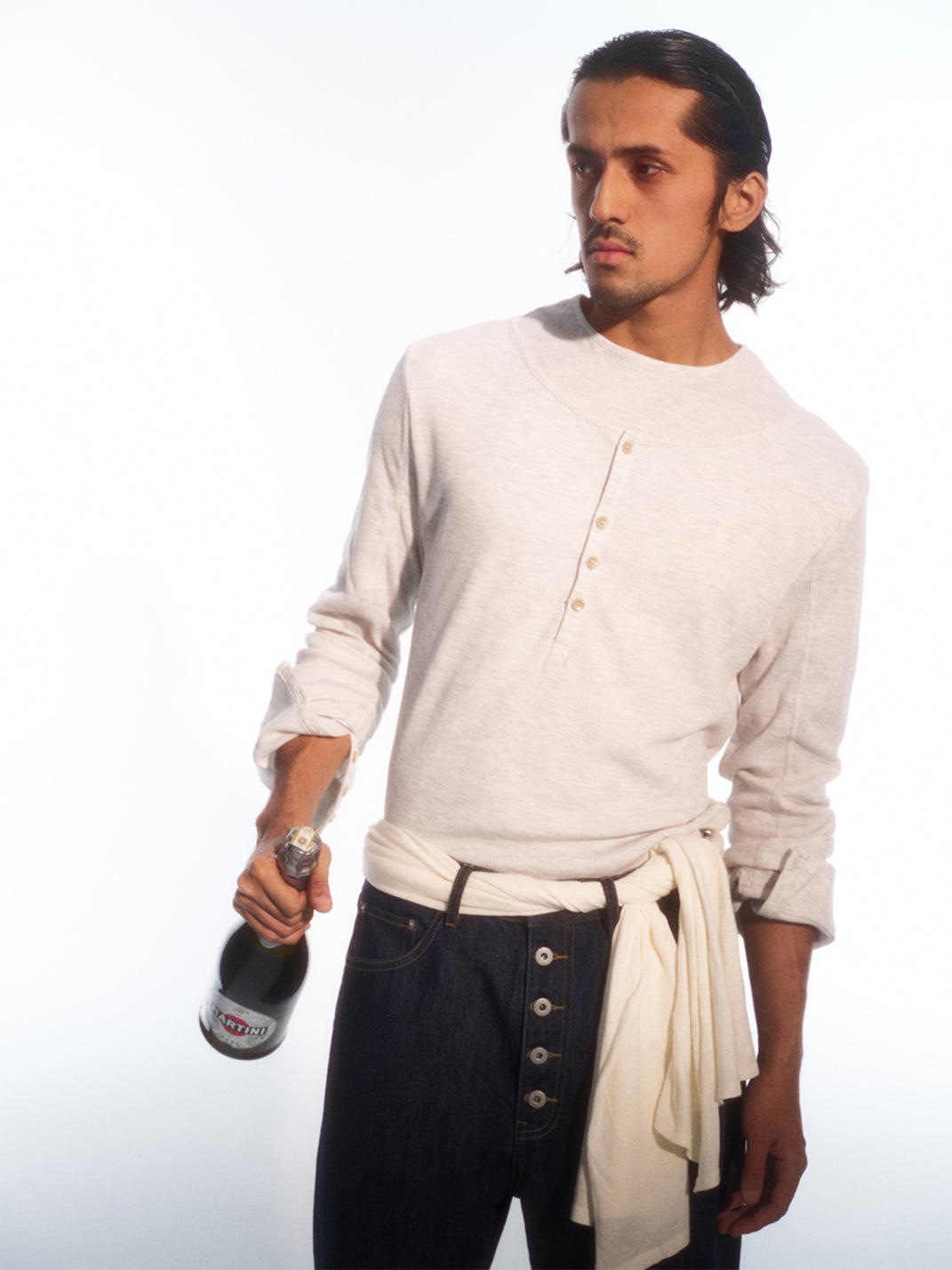 TREclub | Layered Button Front Long Sleeve Shirt - PSYLOS 1, TREclub | Layered Button Front Long Sleeve Shirt, Shirt, TREclub•JAPAN, PSYLOS 1